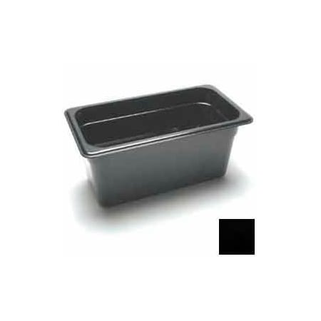 Cambro Cambro - Camwear Food Pan, 1/3 Size, 6" Deep, Polycarbonate, Black, NSF 36CW110